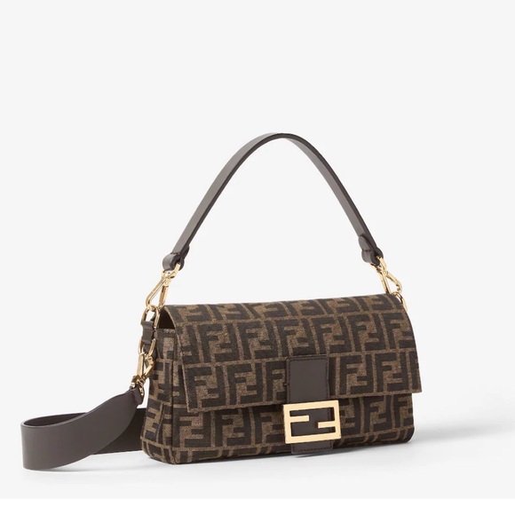 Brown Zucca Mamma Baguette Shoulder Bag - Picture 3 of 11